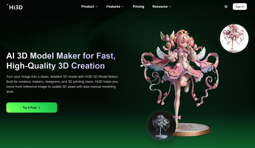 إحالة تقنية: كيف يساعده Hi3D على إنتاج 3D بسهولة باستخدام عمليات تحويل الصور وعملية الطباعة الذكية